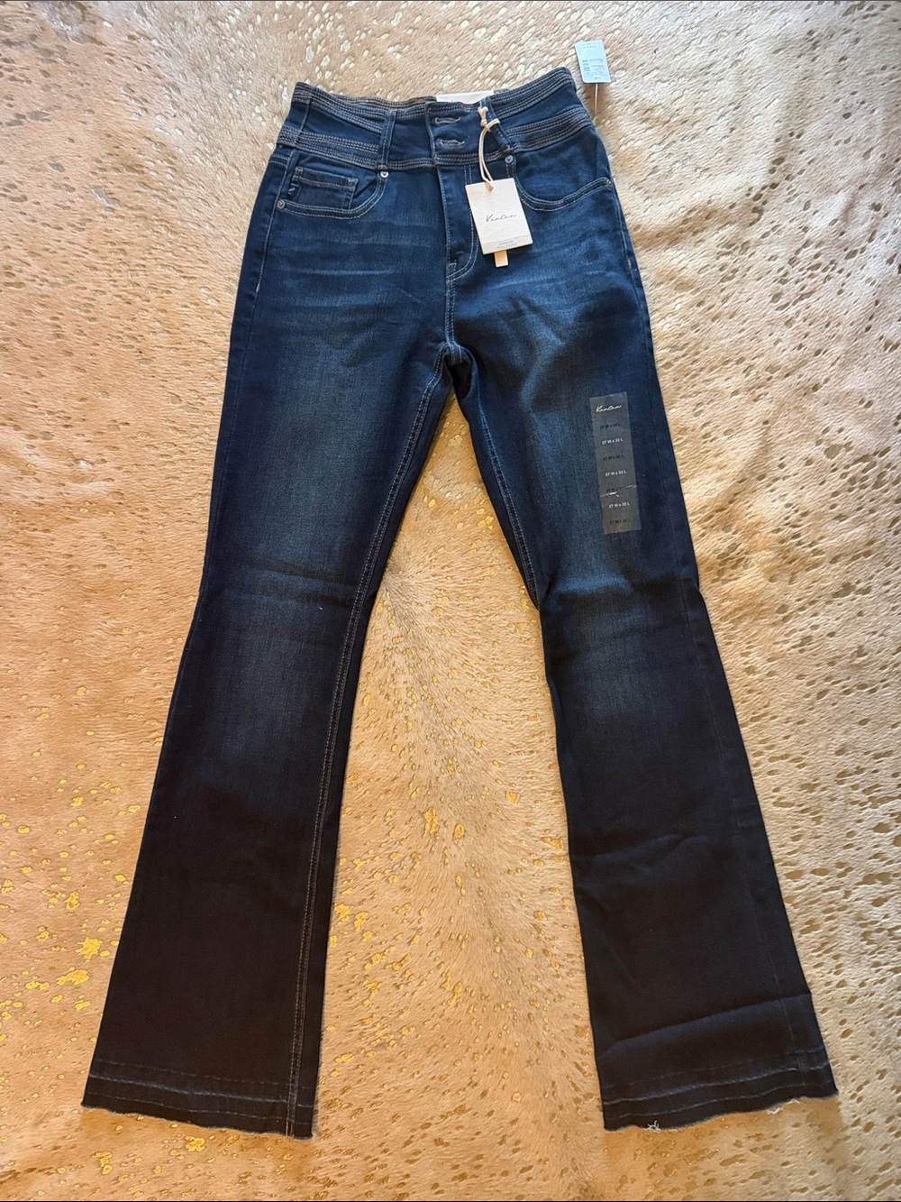 KanCan Dark Blue High Rise Bootcut Jeans